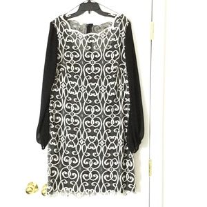 Adrianna Papell Sz 14 lace dress for occasions.